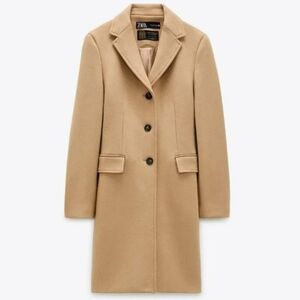 Zara Manteco Wool Overcoat